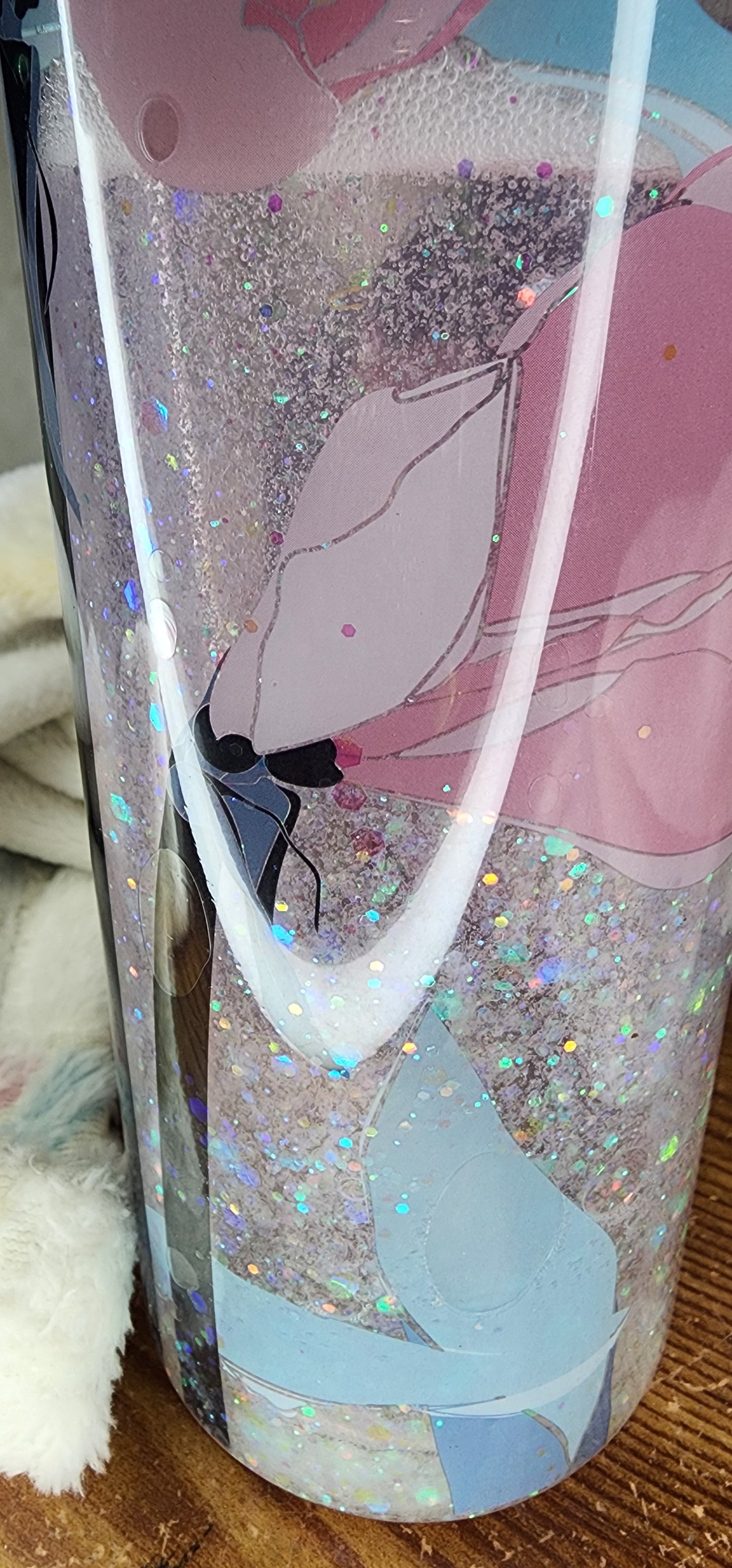18oz Snowglobe Water Bottle