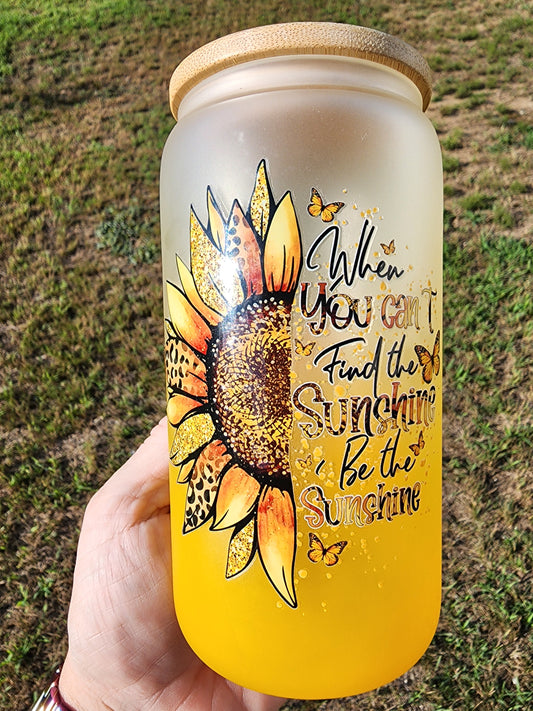 16oz Glass Can Tumbler