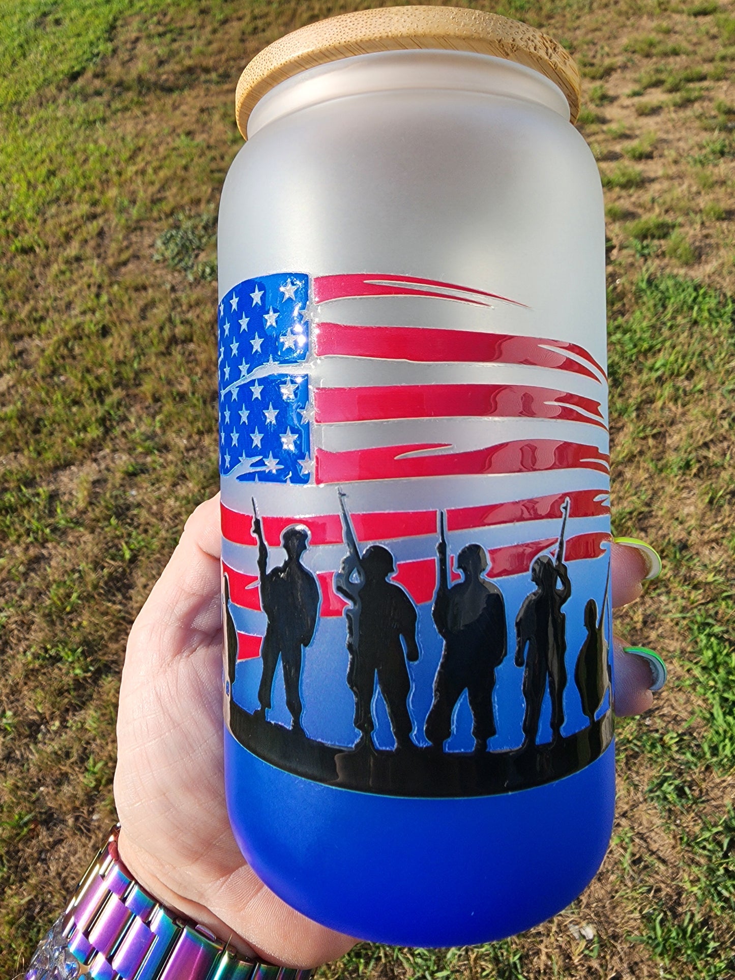 16oz Glass Can Tumbler