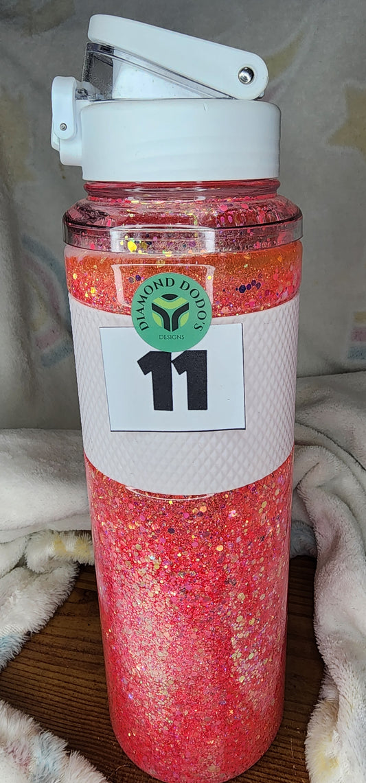 32oz Snowglobe Water Bottle