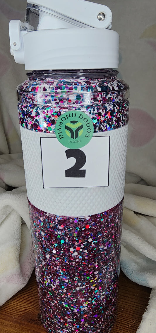 32oz Snowglobe Water Bottle