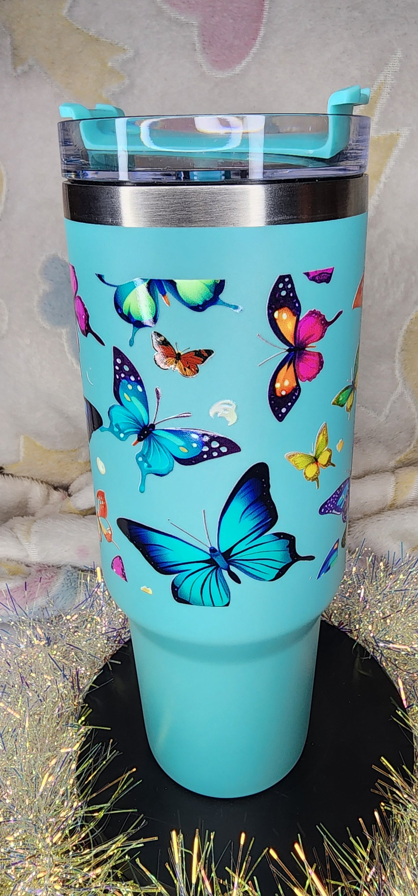 40oz Stainless Steel Handle Tumbler
