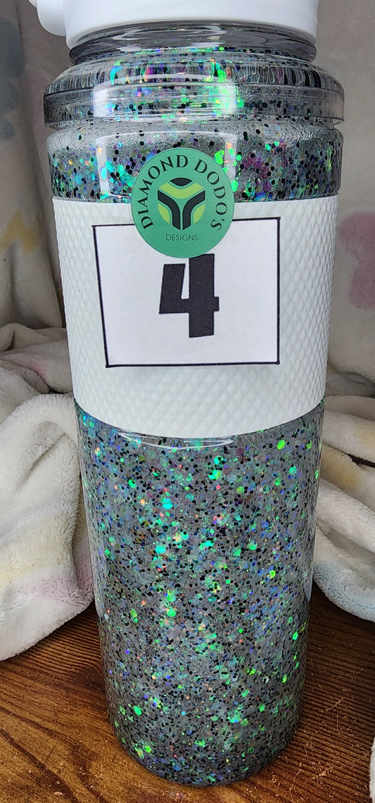 32oz Snowglobe Water Bottle