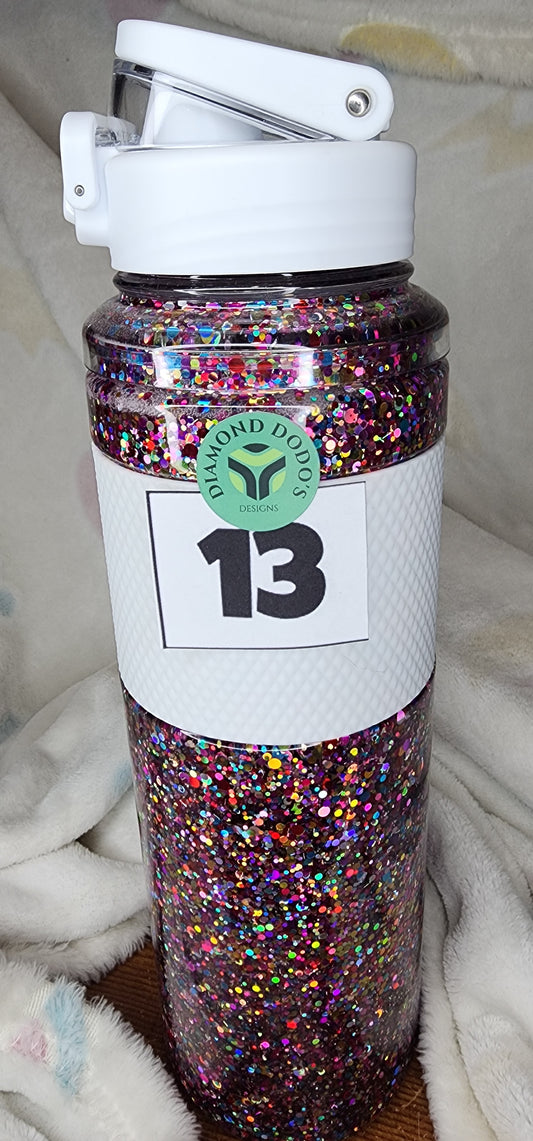 32oz Snowglobe Water Bottle