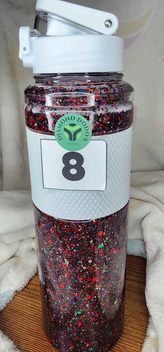 32oz Snowglobe Water Bottle