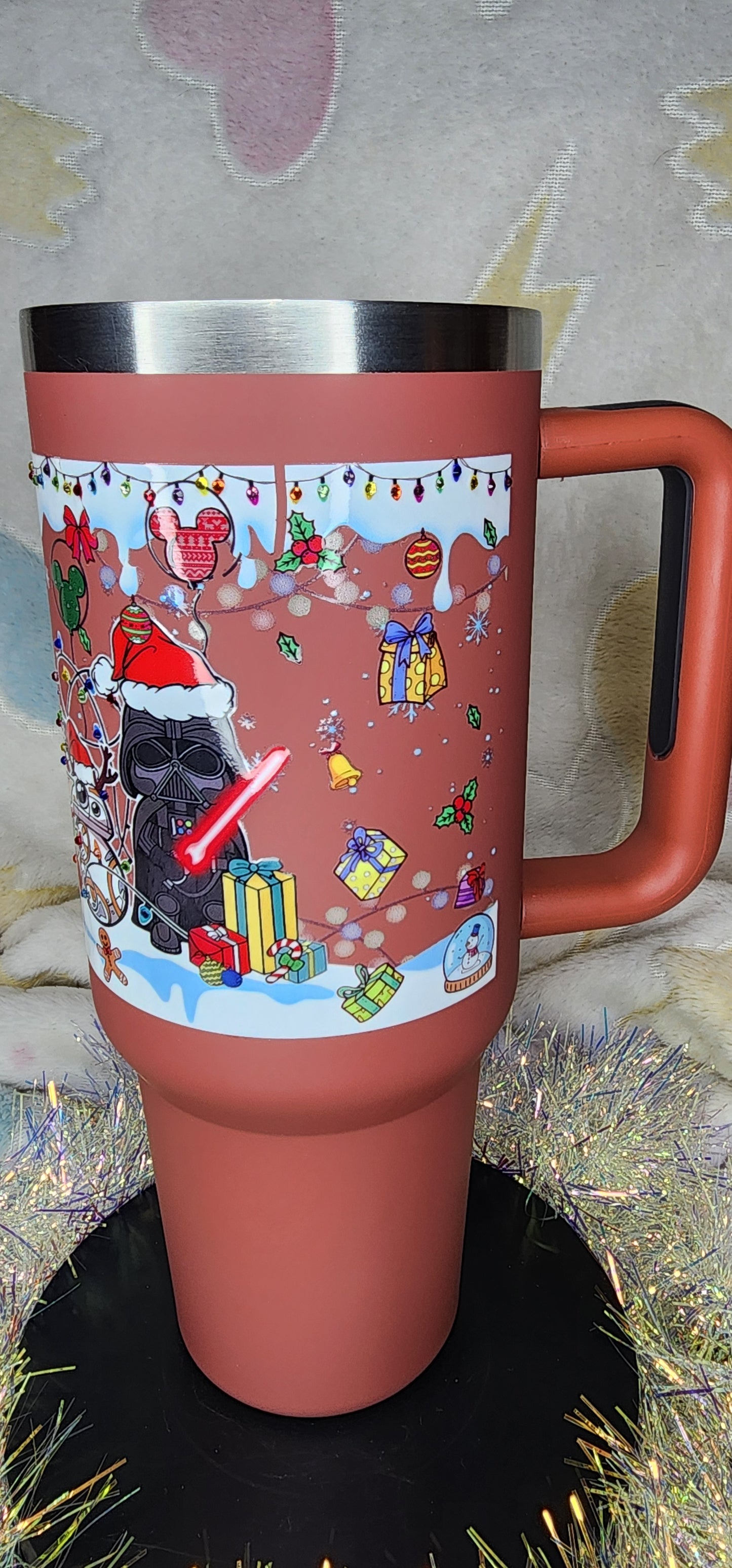 40oz Stainless Steel Handle Tumbler