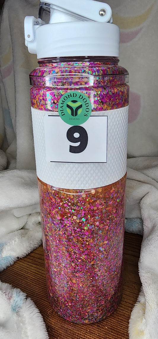 32oz Snowglobe Water Bottle