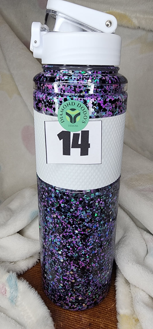 32oz Snowglobe Water Bottle