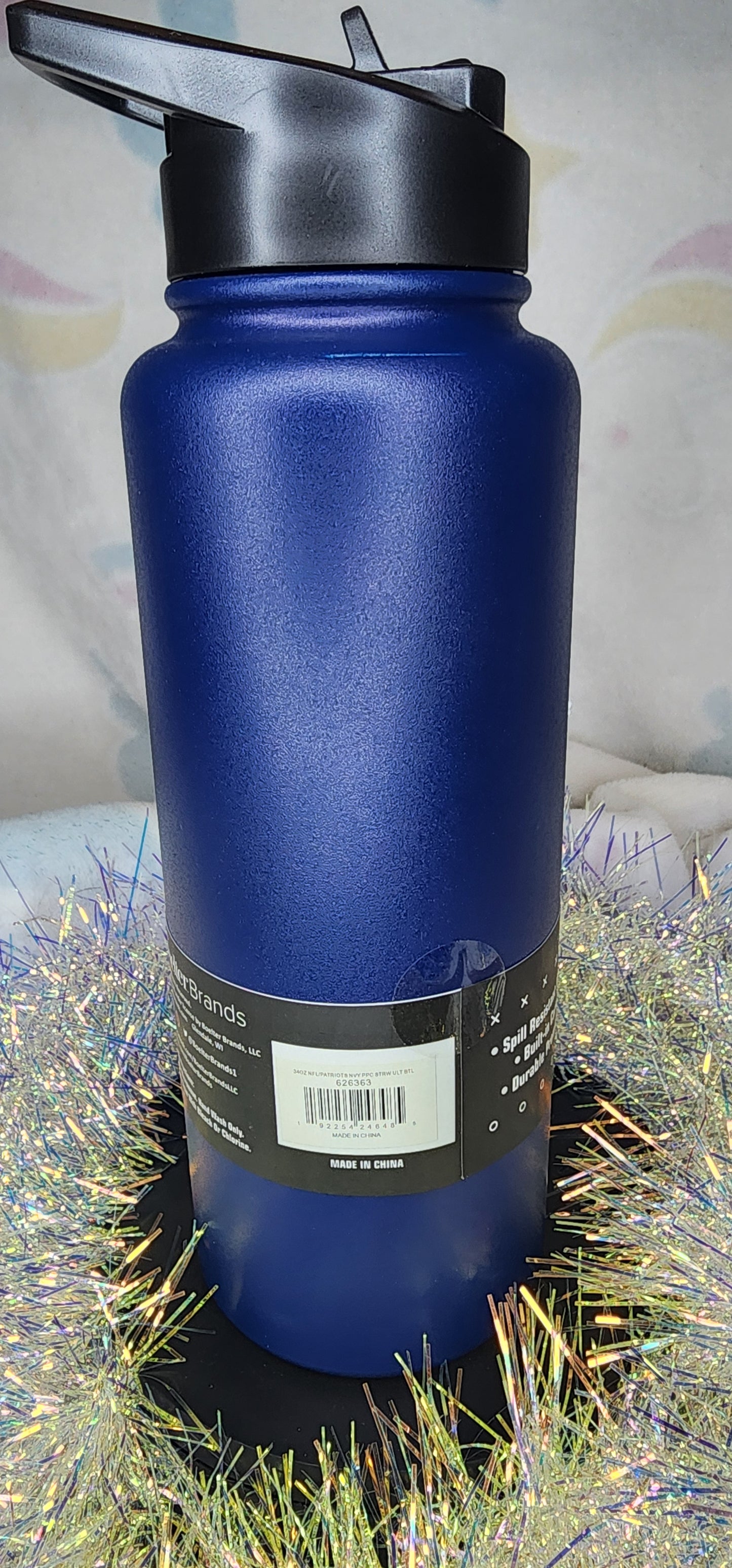 32oz Stainless Steel Bottle w/straw lid