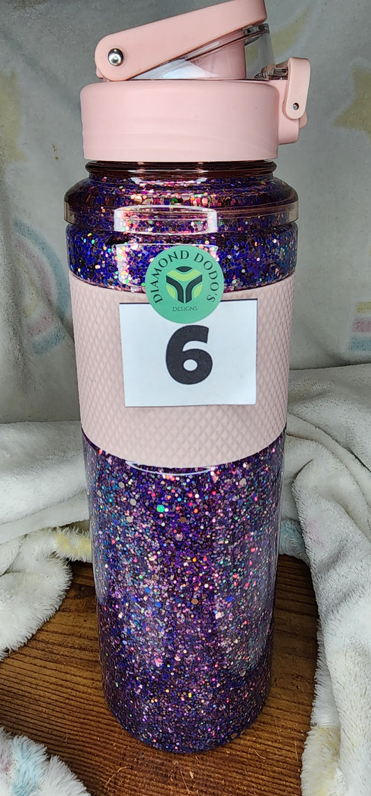 32oz Snowglobe Water Bottle