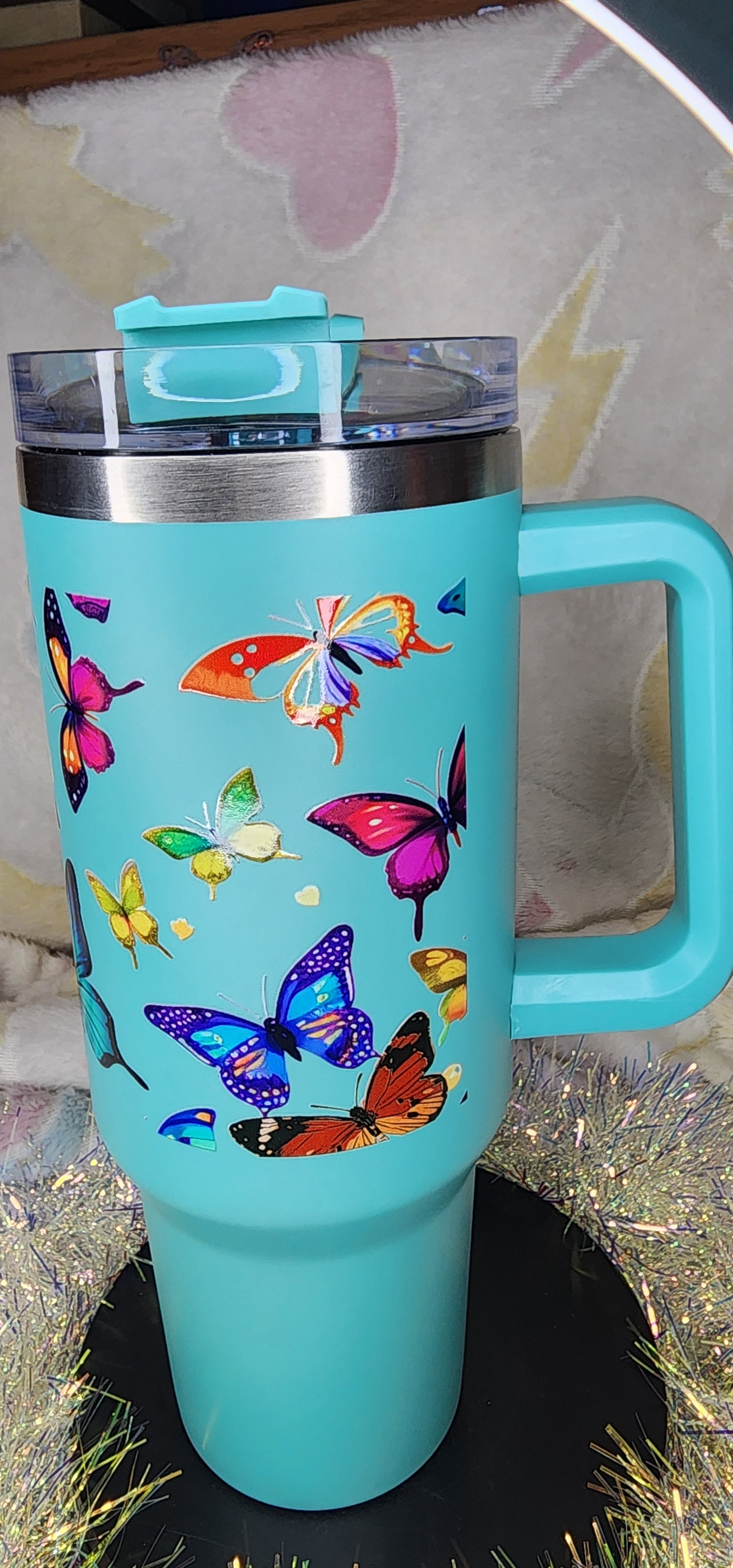 40oz Stainless Steel Handle Tumbler