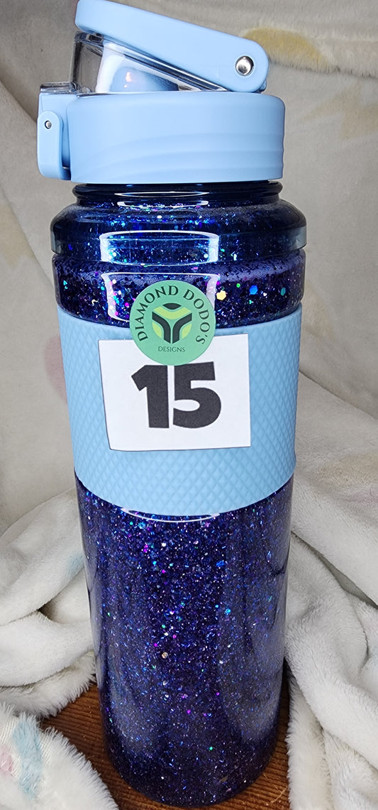32oz Snowglobe Water Bottle