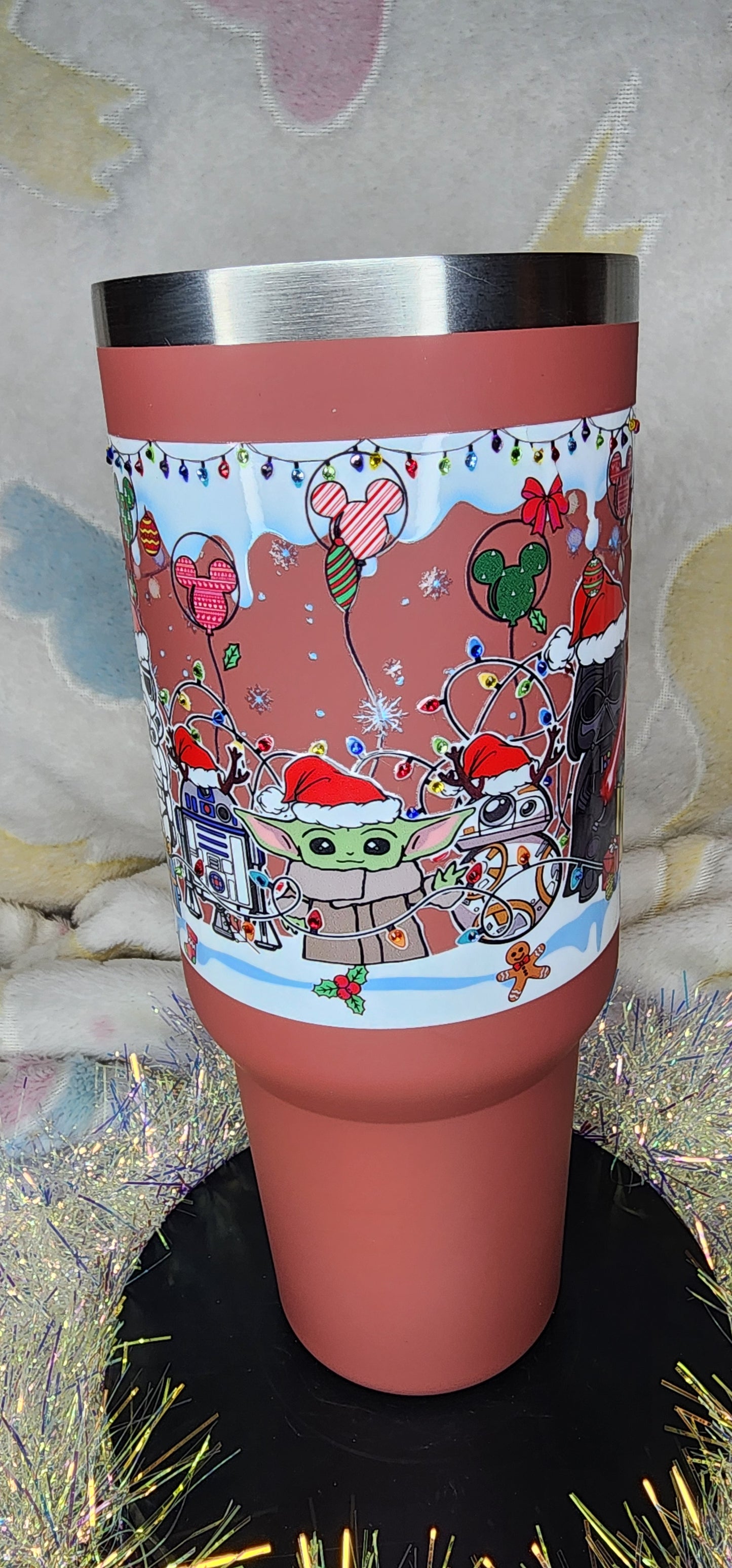 40oz Stainless Steel Handle Tumbler