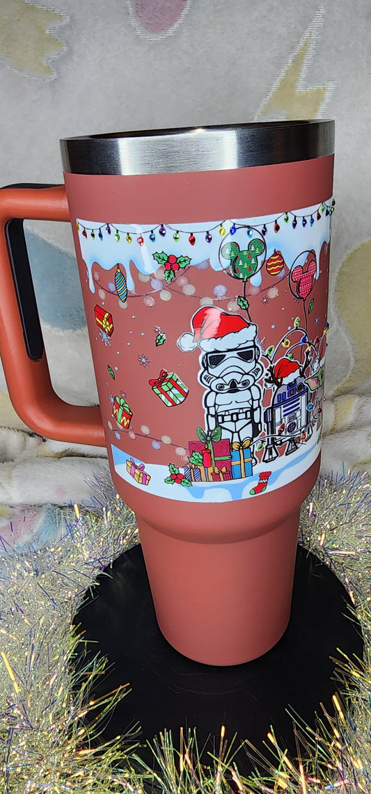 40oz Stainless Steel Handle Tumbler